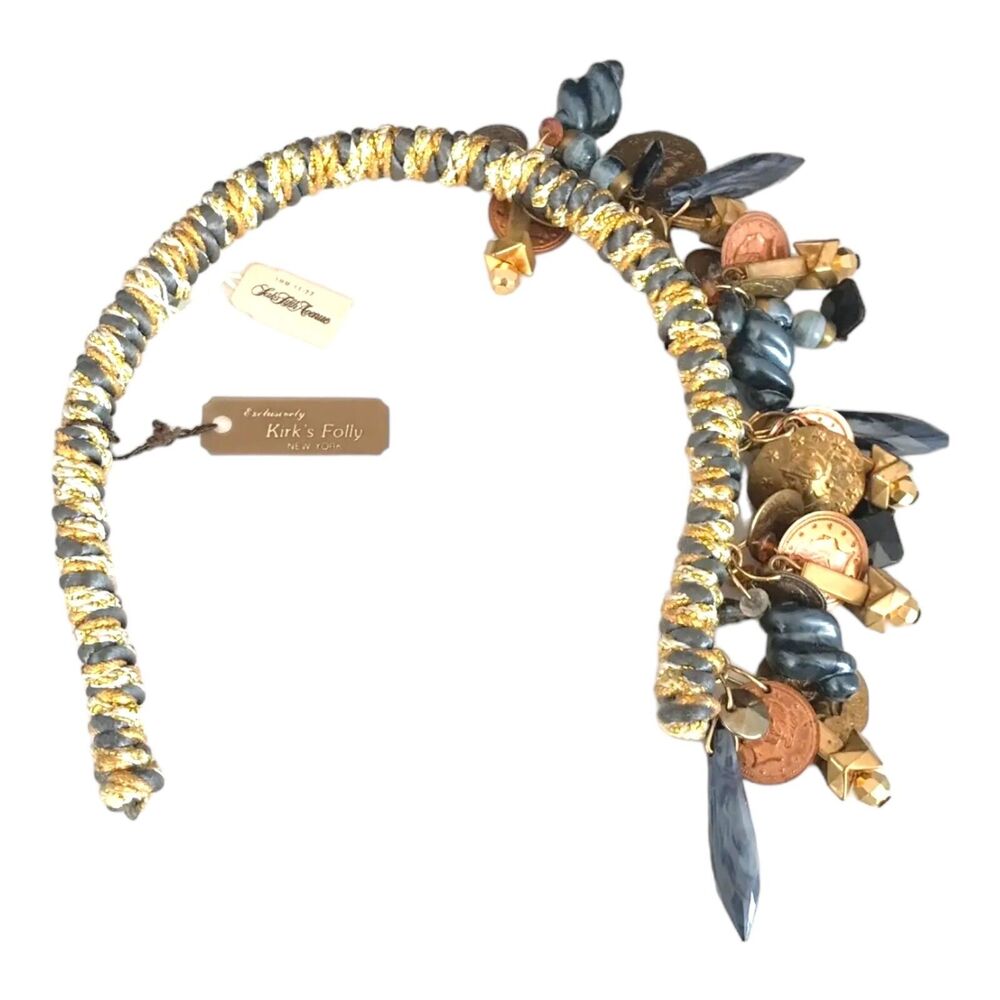 Kirks Folly Headband Early Collectors Piece With Coins and Original Tags - 9I